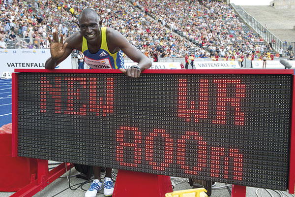 Wieder Weltrekord: Rudisha mit der 15. Bestzeit in der ISTAF Geschichte