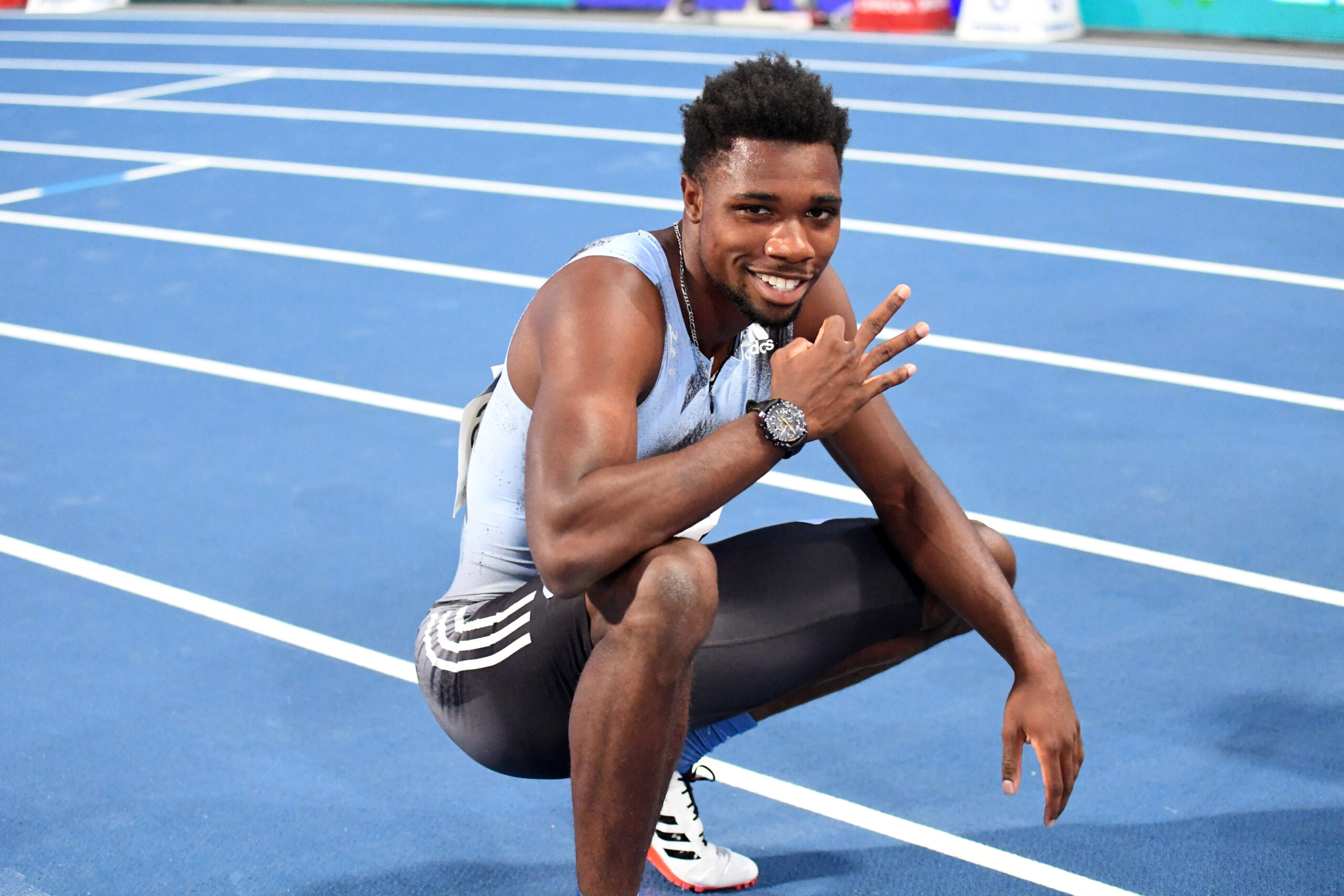 Gina Lückenkemper brings superstar Noah Lyles to the ISTAF