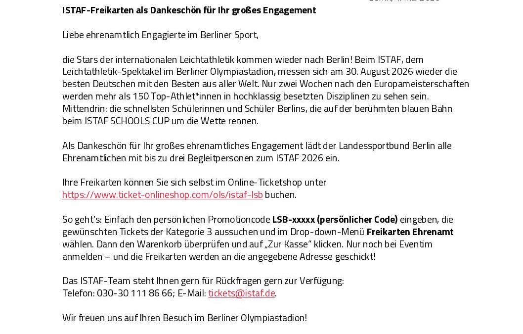 Anschreiben ISTAF 2026.Ehrenamt
