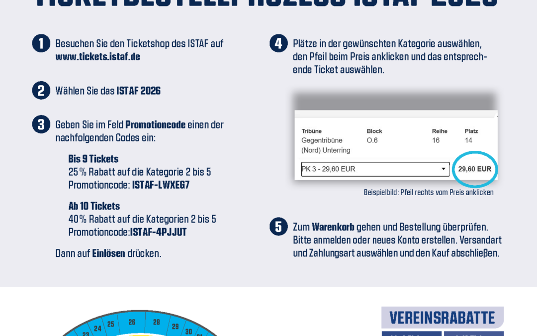ISTAF 26 Bestellablauf Vereinstickets