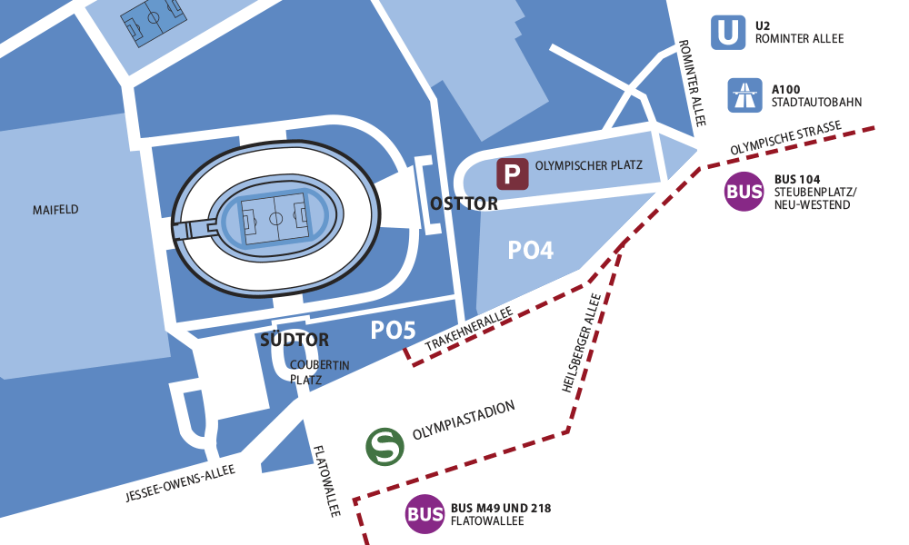 ISTAF-Anfahrtsskizze