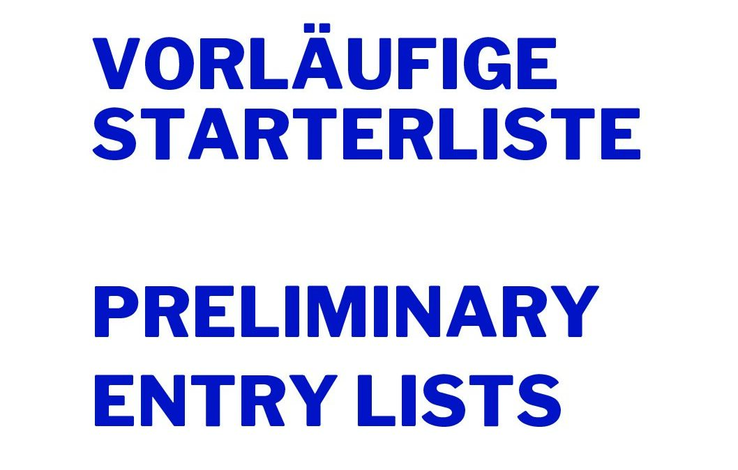preliminiary entry lists 2023